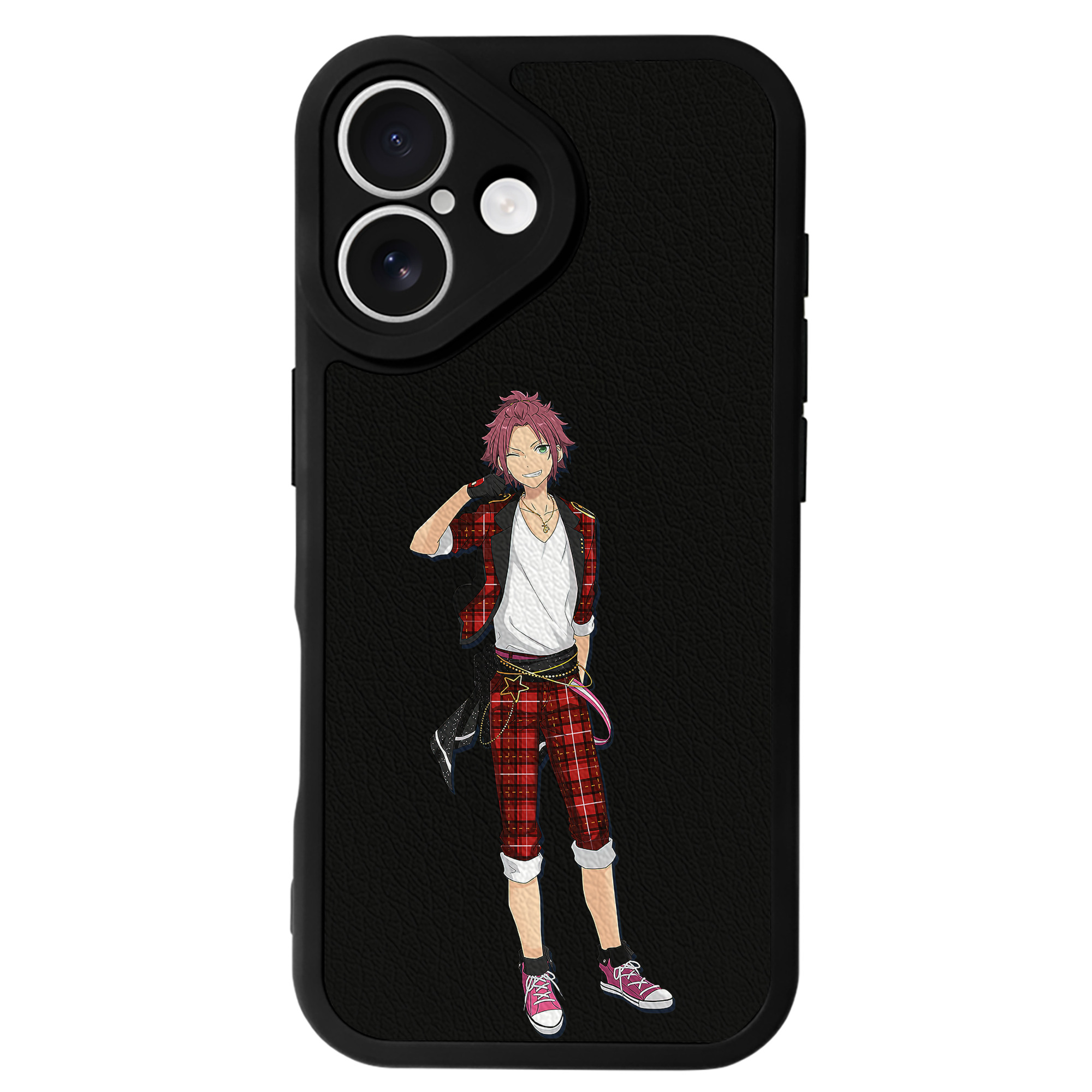 （画像用） あんさんぶるスターズ! Ensemble Stars 【iPhone 16シリーズ対応】シリコンスマホケース（レザー調） 材質：シリコン